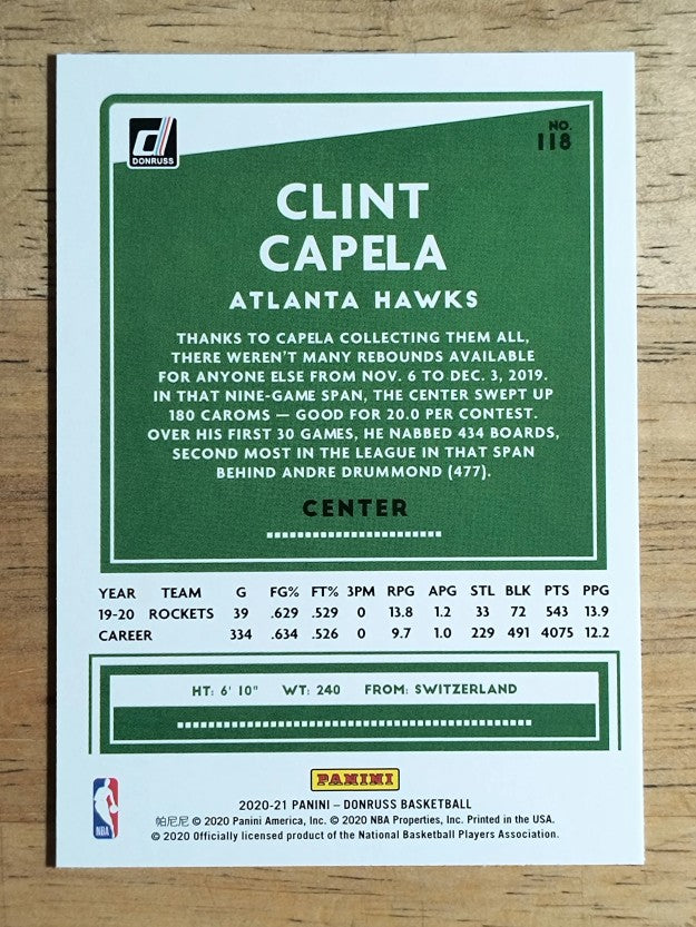 2020-21 Donruss #118 Clint Capela