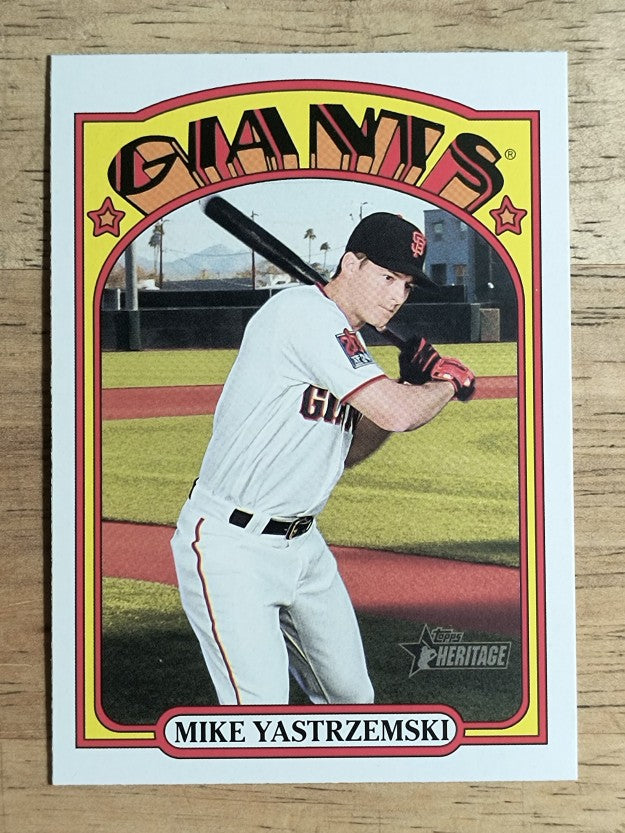 2021 Topps Heritage #135 Mike Yastrzemski