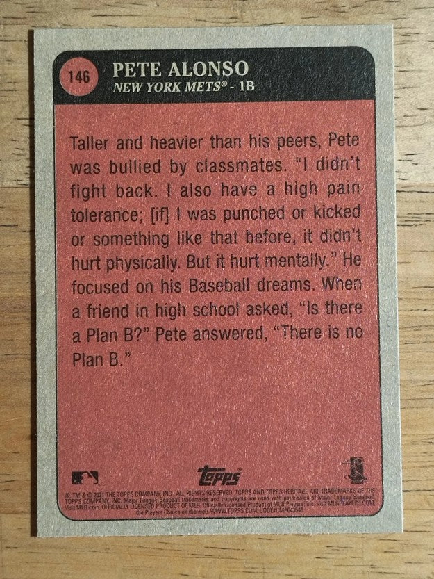 2021 Topps Heritage #146 Pete Alonso KP