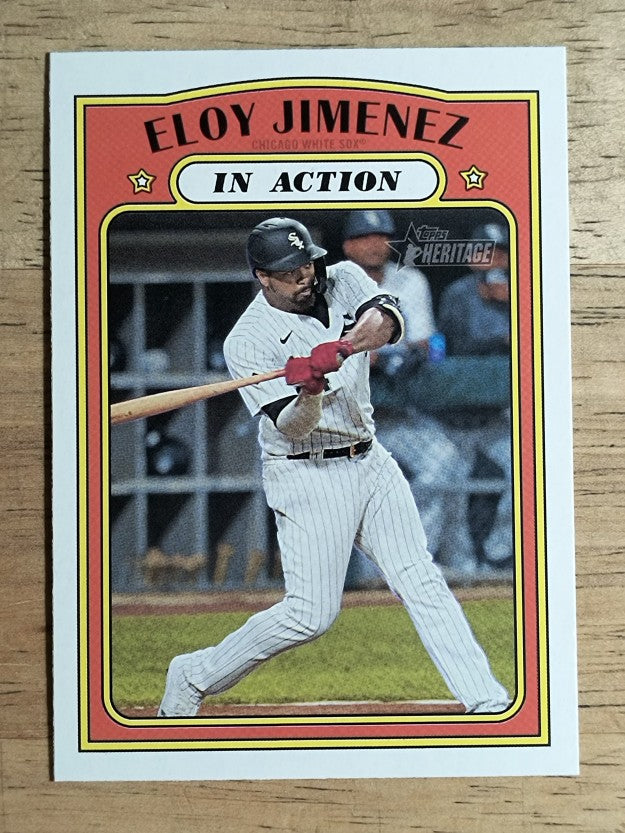 2021 Topps Heritage #192 Eloy Jimenez IA