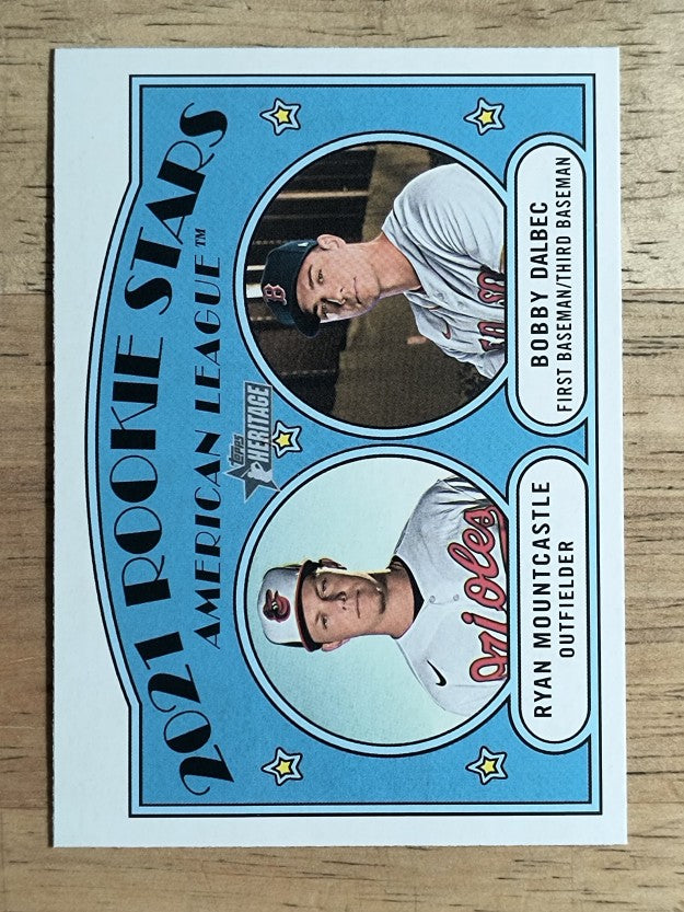 2021 Topps Heritage #185 Ryan Mountcastle RC/Bobby Dalbec RC