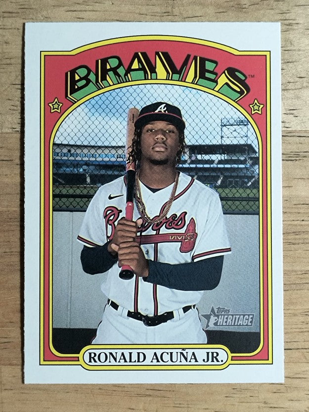 2021 Topps Heritage #299 Ronald Acuna Jr.