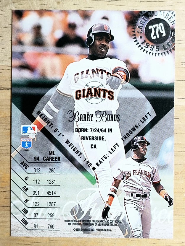 1995 Leaf #279 Barry Bonds