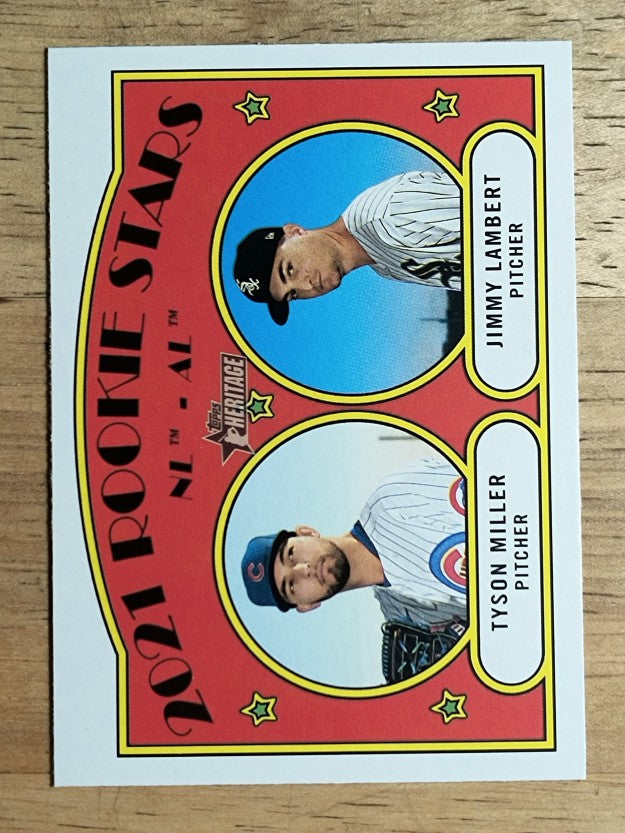 2021 Topps Heritage #261 Jimmy Lambert RC/Tyson Miller RC