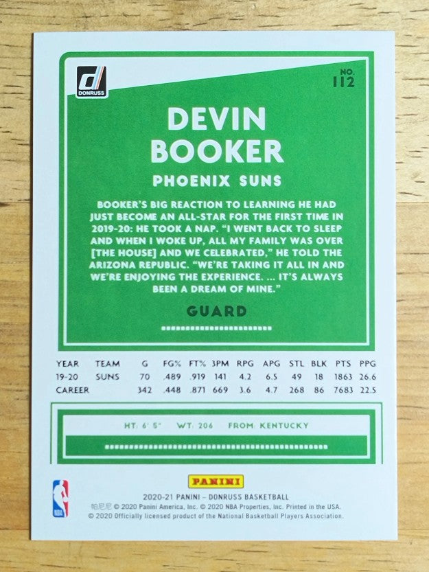 2020-21 Donruss #112 Devin Booker