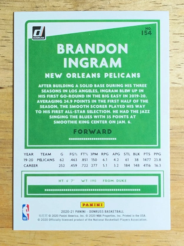 2020-21 Donruss #154 Brandon Ingram