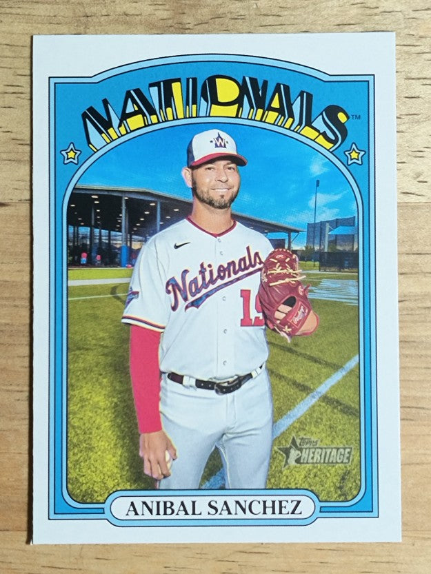 2021 Topps Heritage #458 Anibal Sanchez SP