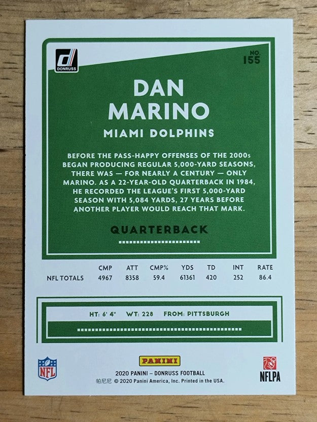 2020 Donruss #155 Dan Marino