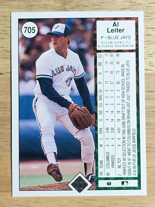 1989 Upper Deck #705 Al Leiter