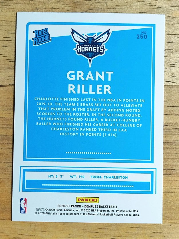 2020-21 Donruss #250 Grant Riller RR RC
