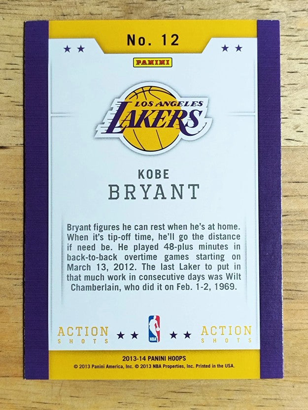 2013-14 Hoops Action Shots #12 Kobe Bryant