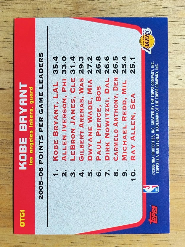 2006-07 Topps Own the Game #1 Kobe Bryant