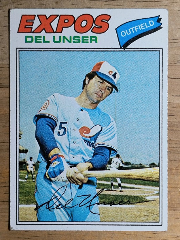 1977 Topps #471 Del Unser (EX)