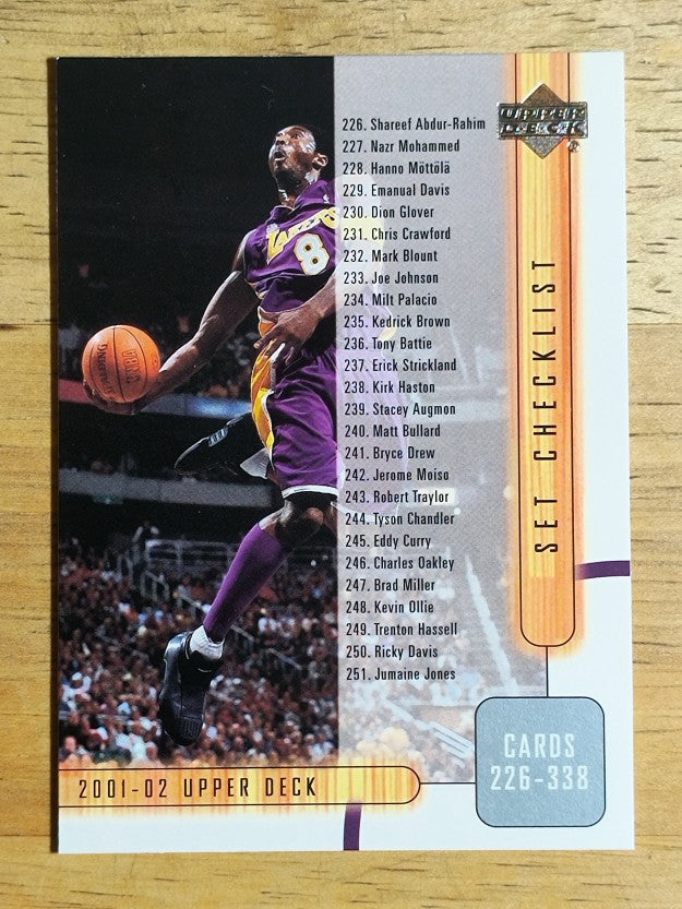 2001-02 Upper Deck #404 Kobe Bryant CL