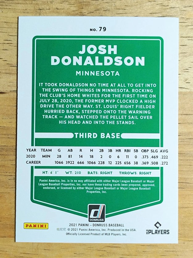 2021 Donruss #79 Josh Donaldson