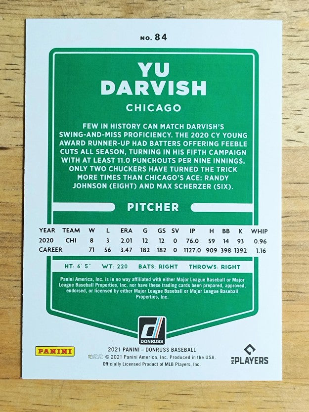 2021 Donruss #84 Yu Darvish