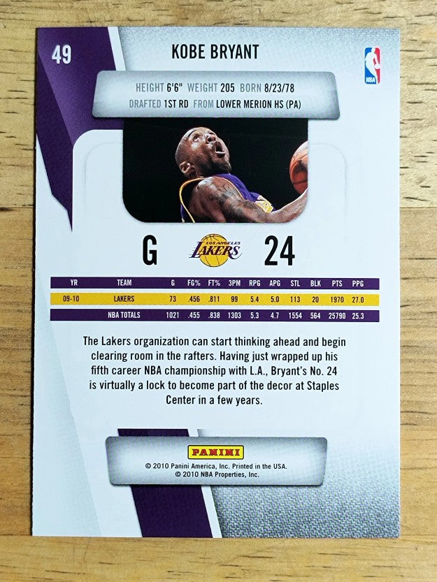 2010-11 Prestige #49 Kobe Bryant