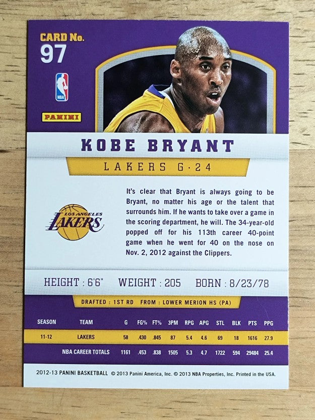 2012-13 Panini #97 Kobe Bryant