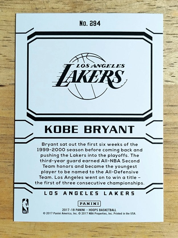 2017-18 Hoops #294 Kobe Bryant/Career Tribute
