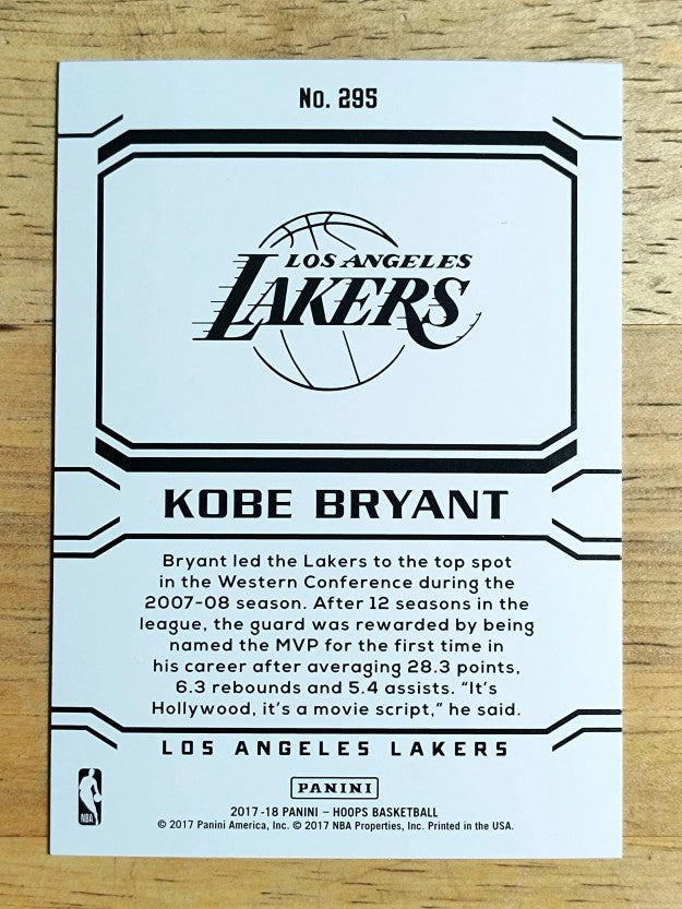 2017-18 Hoops #295 Kobe Bryant/Career Tribute