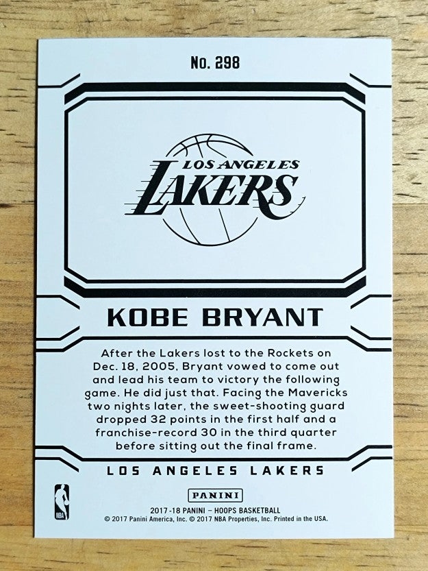 2017-18 Hoops #298 Kobe Bryant/Career Tribute