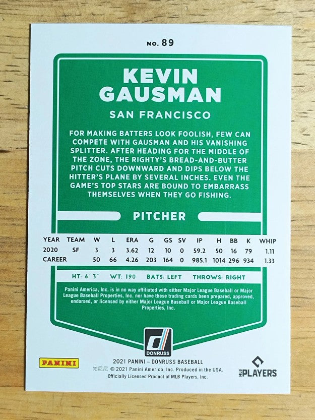 2021 Donruss #89 Kevin Gausman