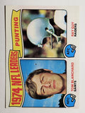 1975 Topps #6 Punting Leaders/Tom Blanchard/Ray Guy (NM)
