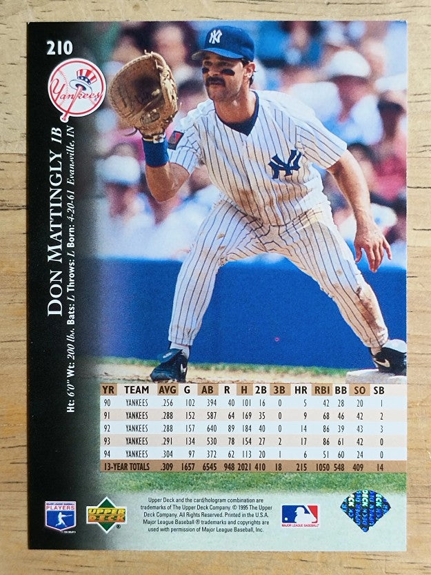 1995 Upper Deck #210 Don Mattingly