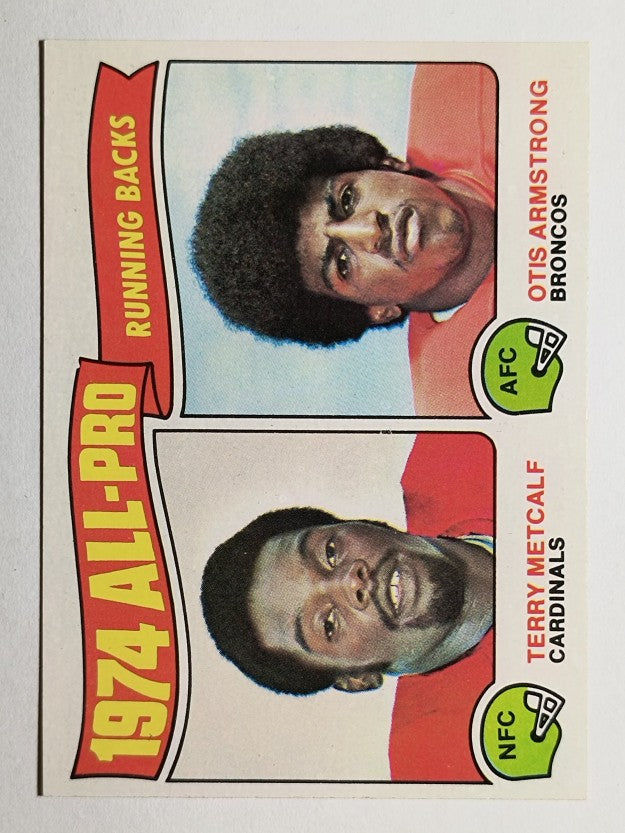 1975 Topps #210 All Pro Backs/Terry Metcalf/Otis Armstrong (NMMT)