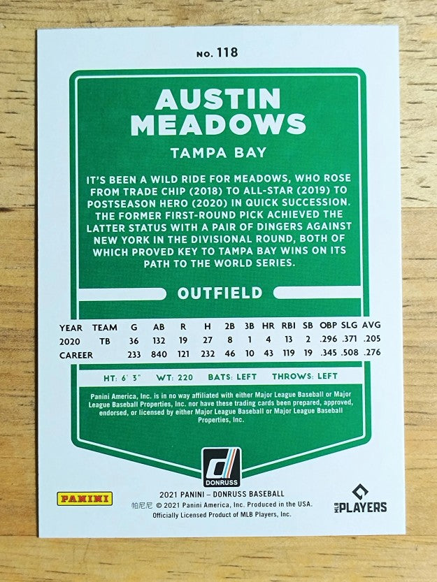 2021 Donruss #118 Austin Meadows
