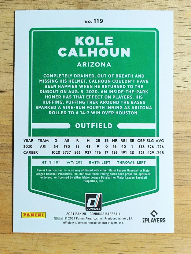 2021 Donruss #119 Kole Calhoun
