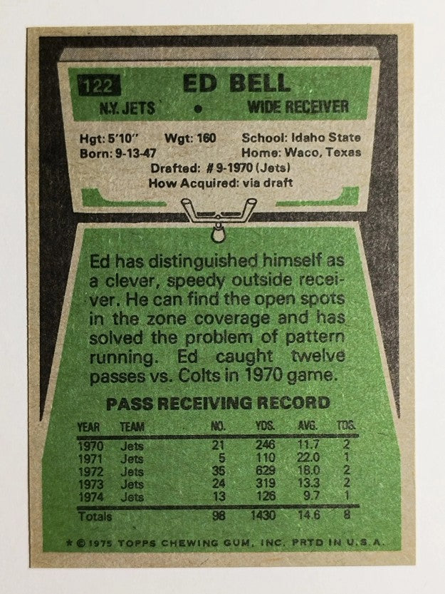 1975 Topps #122 Ed Bell (MINT)