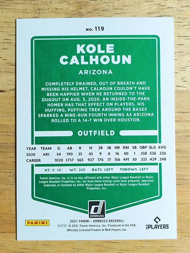 2021 Donruss #119 Kole Calhoun