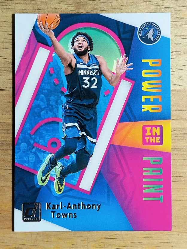 2020-21 Donruss Power in the Paint #6 Karl-Anthony Towns