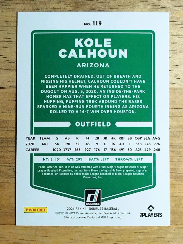 2021 Donruss #119 Kole Calhoun