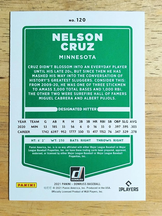 2021 Donruss #120 Nelson Cruz