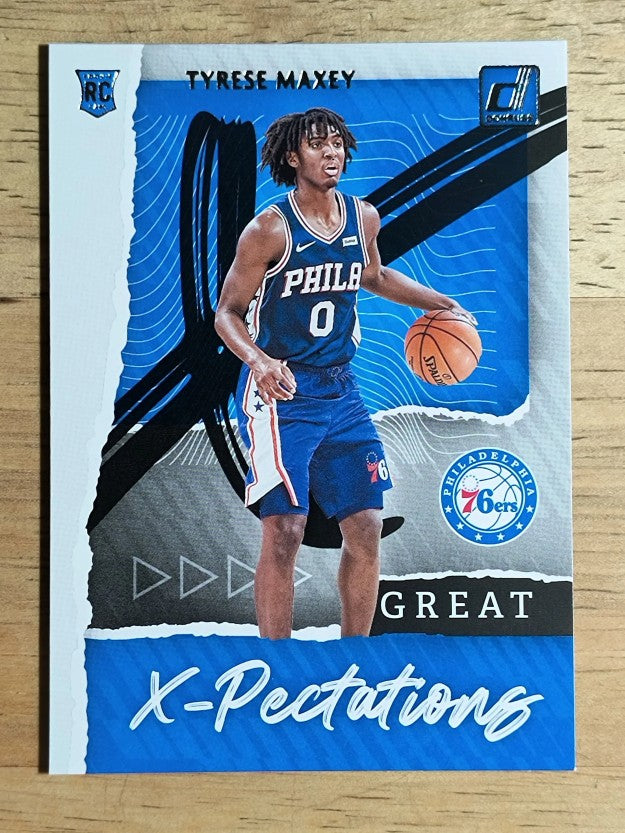 2020-21 Donruss Great X-Pectations #21 Tyrese Maxey