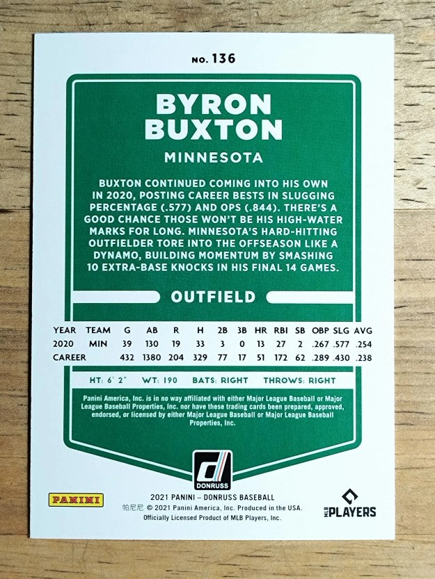 2021 Donruss #136 Byron Buxton