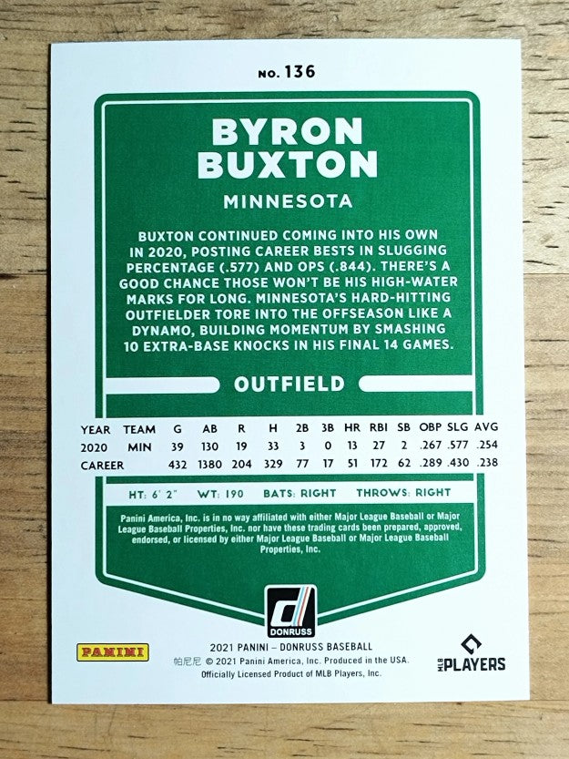 2021 Donruss #136 Byron Buxton