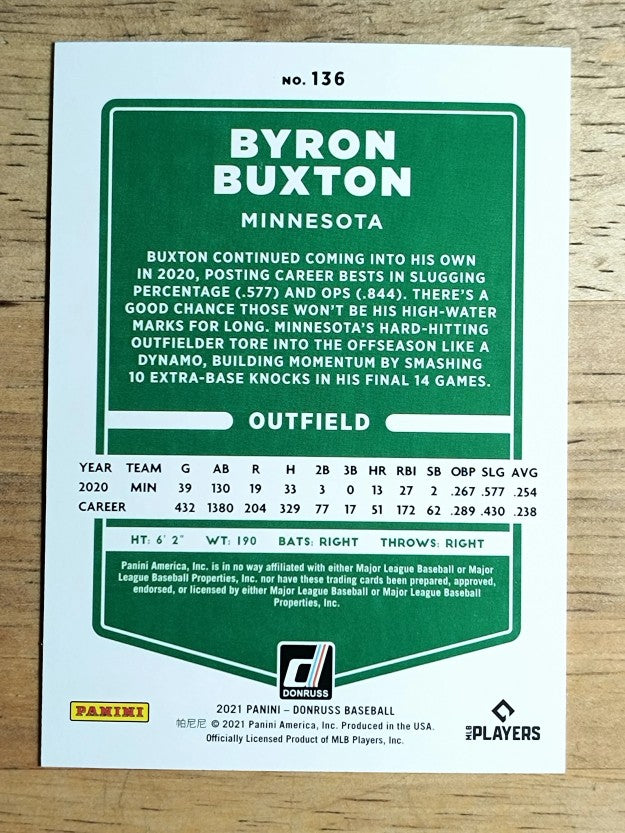 2021 Donruss #136 Byron Buxton
