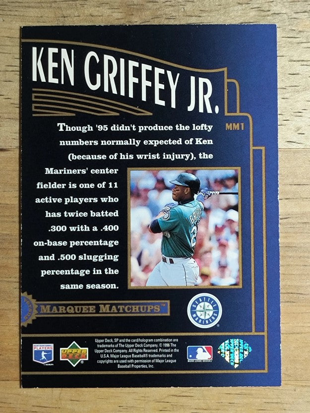 1996 SP Marquee Matchups #MM1 Ken Griffey Jr.
