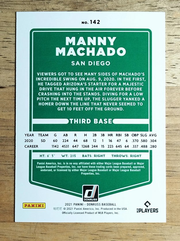 2021 Donruss #142 Manny Machado