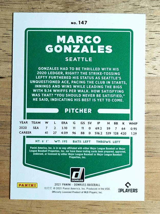 2021 Donruss #147 Marco Gonzales