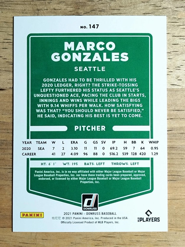2021 Donruss #147 Marco Gonzales