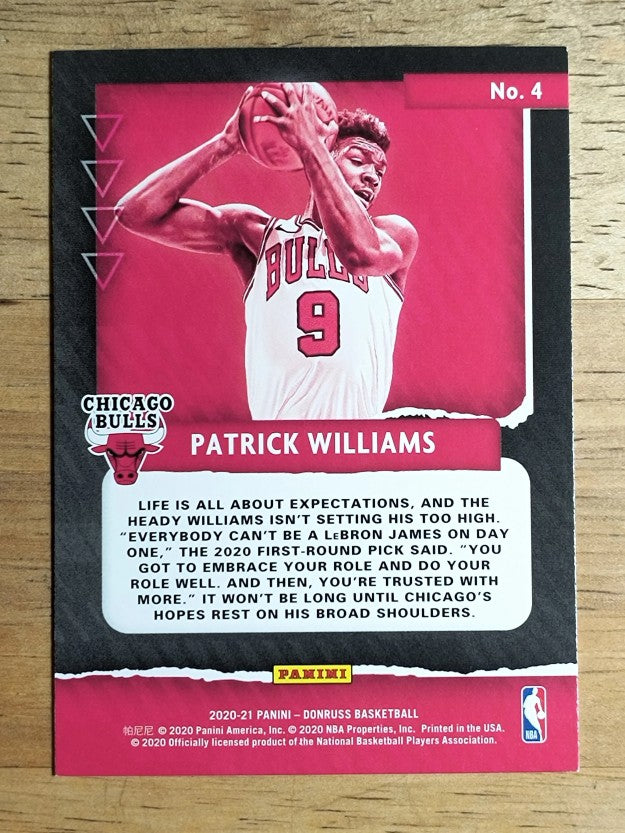 2020-21 Donruss Great X-Pectations #4 Patrick Williams