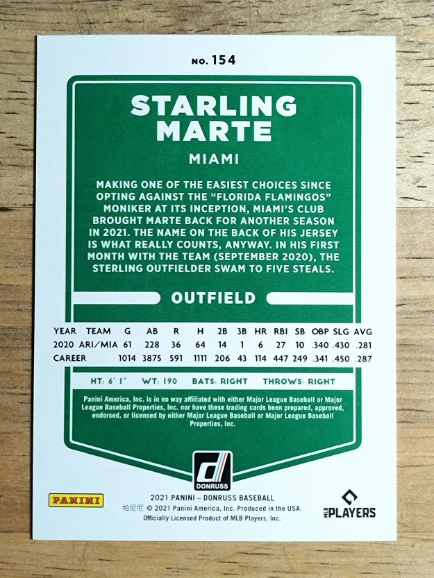 2021 Donruss #154 Starling Marte