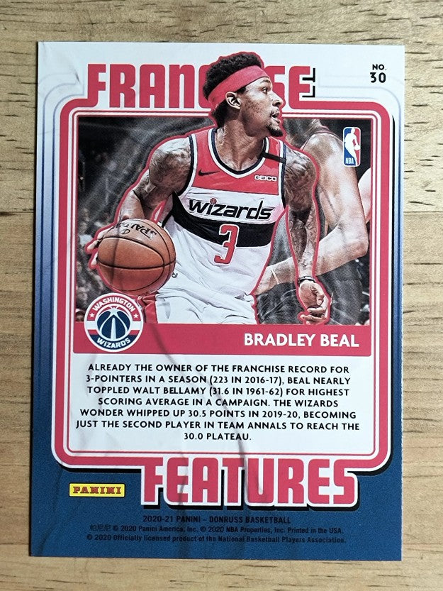 2020-21 Donruss Franchise Features #30 Bradley Beal