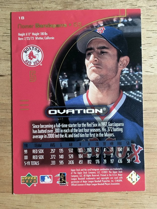 2001 Upper Deck Ovation #18 Nomar Garciaparra