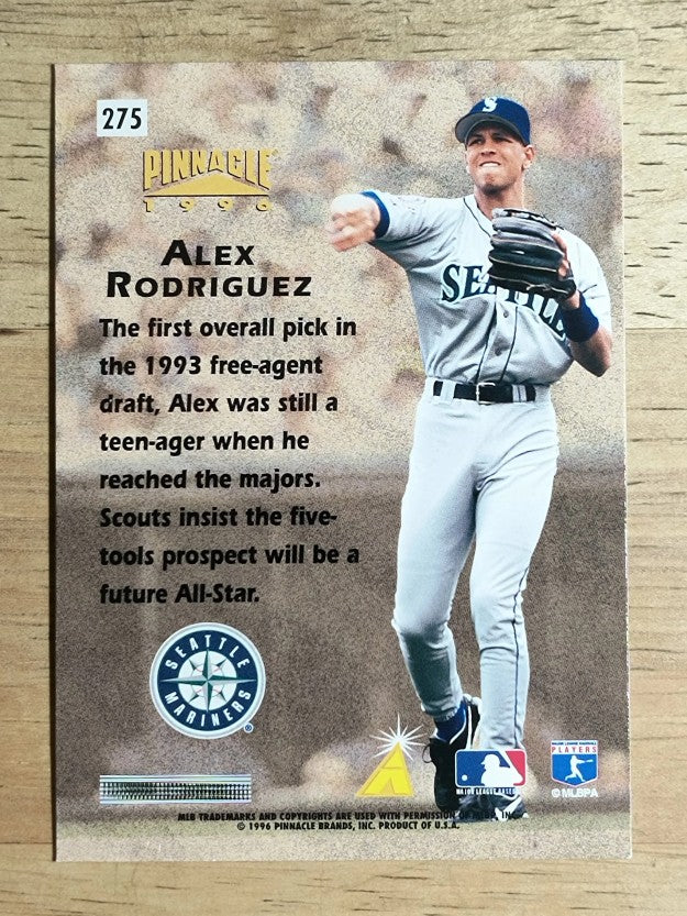 1996 Pinnacle Foil #275 Alex Rodriguez HH