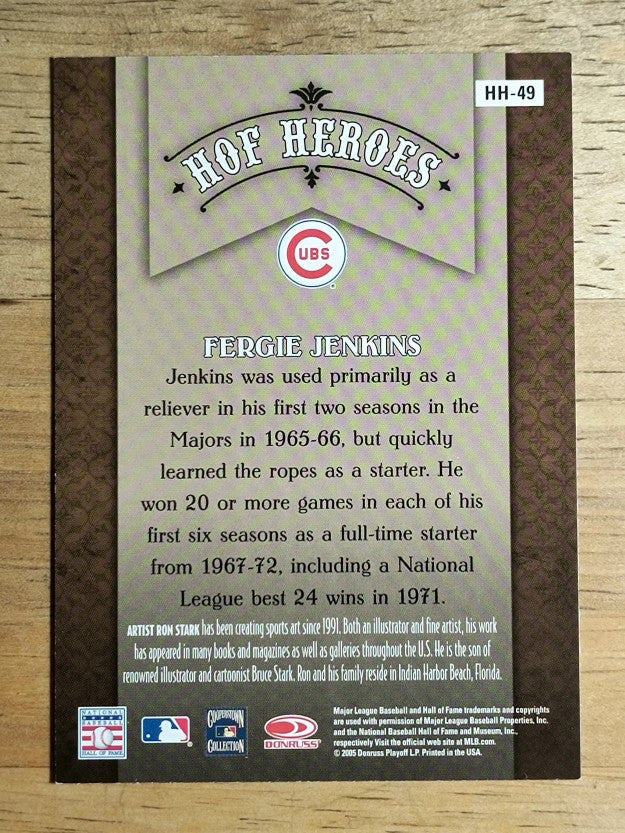 2005 Diamond Kings HOF Heroes #HH49 Fergie Jenkins